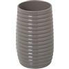 DRW Bicchiere, Rubberwood e Poliestere, Beige, 12x7x7 cm