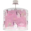 Dalber Lampada da soffitto a sospensione per Bambini Unicorns unicorni Animali, Rosa