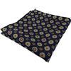 TigerTie Fazzoletto in seta a pois, 100% seta, rosso, bordeaux argento., Taglia unica