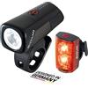 SIGMA - Buster 400 / RL 80 Set | Luce anteriore e posteriore a LED | 400 lumen e 80 lumen | Luce anteriore e posteriore a batteria con cinque modalità di illuminazione