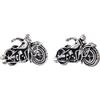 Onyx Art Gemelli a forma di moto classica, onice, in confezione regalo
