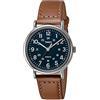 Timex Orologio Analogico al Quarzo Uomo con Cinturino in Pelle TW2R425009J