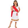 Fun Shack Costume Dea Greca Bambina, Costume Halloween Bambina | Tunica Bianca, Sciarpa, Cintura & Corona, Rifiniture Dorate, Perfetto per Halloween, Ideale per il Gioco di Ruolo