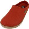 HAFLINGER Emils Toffel Pantofole in feltro con suola in pelle unisex, Volpe, 38 EU