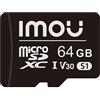 Imou Scheda di Memoria microSDXC 64 GB, fino a 95/25 MB/sec, Classe 10-U1, UHS-I, Micro SD Card per Telefono, Videocamera, Switch, Tablet