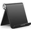 UGREEN Porta Tablet Telefono, Supporto da Tavolo Regolabile, Compatibile con iPad, Samsung Tab S9 S8, Switch, iphone 17 Pro Max Air/16/15/14; Galaxy S25/S24 e Altri da 4'' a 11'' Nero