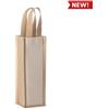 Shopper per bottiglie in cotone laminato e juta personalizzate Present 11 x 35 x 10 cm personalizzate o neutre