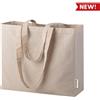 Shopper con soffietto in cotone personalizzata Rebecca 40 x 35 x 12 cm personalizzate o neutre