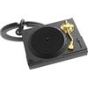Metalmorphose Portachiavi Gira Disco Platino Vinile, Nero, dorato., taglia unica, Unico,Vintage