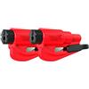 RESQME GBO-RQMTWIN-ROT Accessorio di Sicurezza 2 in 1 per Portachiavi, Rosso, 2 Pezzi