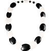 ZAVANA Collana Nera e Bianca per le Donne, Grande Collana di Colore per Donna, Collana Lunga di Bigiotteria, Collana Donna Fatta a Mano, Stile Bohémien, Collane Lunghe, Idee Regalo Donna