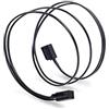 SilverStone SST-CP11-500 - Cavo SATA III 6 Gbps ultra sottile, laterial 90° angled, connettori profilo ultra sottile, 50cm