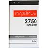 Maxximus Batteria per LG K10 (2017) / M250N / K20 Plus / LV5, 2750 mAh