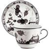 GINORI 1735 TAZZA CAFFE CON PIATTINO, ORIENTE ITALIANO BIANCO ALBUS