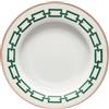 GINORI 1735 PIATTO FONDO 24 CM, CATENE IMPERO VERDE SMERALDO