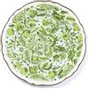 BITOSSI HOME PIATTO SEGNAPOSTO 32,5 CM, FABULA VERDE FILO ORO, FTB1098