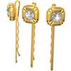 SWAROVSKI SET 3 FORCINE PER CAPELLI DULCIS PLACCATE COLOR ORO 5616848