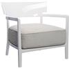 KARTELL POLTRONA CARA IGNIFUGA AVORIO E BEIGE - A5842/1A