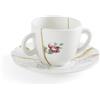 SELETTI TAZZA CAFFE CON PIATTO n1, KINTSUGI