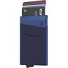 VULKIT Porta Carte di Credito Schermato Pop-Up Portafoglio Sottile Uomo o Donne in Alluminio Rigido con Tasca Negozi Carte e Banconote, Navy