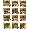 Caffè Vulcanus - Kit assaggio 120 capsule compatibili con le macchine ad uso domestico Nespresso®* di caffè aromatizzati - Degustazione di 12 gusti di caffè aromatizzato