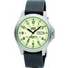 Lorus RJ655AX9 Lorus, orologio da polso analogico da uomo, fluorescente, con datario, grigio, nylon