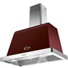 Lofra Dolce Vita 150 Rosso Burgundy Cappa aspirante a isola 150 cm Classe A Borgogna, Stainless steel