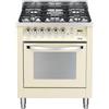 Lofra PBI76MFT/C Cucina Gas 5 Fornelli con Forno Elettrico da 70 cm Beige