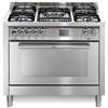 Lofra PG106MFT/UI Cucina Gas 5 Fornelli con Forno Elettrico da 100 cm Acciaio inossidabile