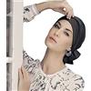 Christine Headwear B.b. Beatrice Turbante con Nastri Fascia per la Testa, Grigio Acciaio, Taglia Unica Donna