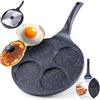 orion group Padella per occhi Ø 27 cm, padella per uova fritte per 4 uova, padella per crepe a gas, per induzione, con rivestimento antiaderente