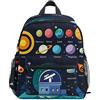 BEUSS Telescopio Stellare Pianeta Spazio Zaino per Asilo Nido Prescolare Bambini Studente Bookbag Zainetti per Viaggio Ragazze Ragazzi 2-7 Anni Capretto