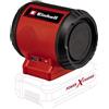 Einhell TC-SR 18 Li BT - Solo Altoparlante a batteria Power X-Change (18V, USB 5 V - 2 A,uscita AUX, potenza 2 x 3, 85 dB (A), senza batteria e caricabatteria)