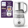 Avent SCF883/01 Easypappa plus 4 in 1 Cuocipappa Multifunzione