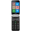 BRONDI Amico Flip 4G+ Telefono Cellulare per Anziani GSM DUAL SIM con Tasti Grandi, Funzione SOS, Controllo Remoto, Volume Alto,Type-C, Nero
