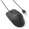 Amazon Basics - Mouse ottico nero con USB e 3 pulsanti per Windows e Mac OS X
