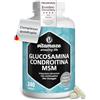Vitamaze - amazing life Glucosamina Condroitina MSM 2250 mg con Vitamina C, 240 Capsule, Articolazioni e Cartilagine Integratori, Alto Dosaggio, Naturale senza Additivi non Necessari, Qualitá Tedesca - Vitamaze®