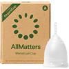 AllMatters Coppetta Mestruale AllMatters (Precedentemente Nota come OrganiCup) - Taglia A, per Chi Non ha Partorito per Via Vaginale, Premiato