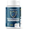 CISBANI PHARMA Immunoferrin Lattofferina Pura, con Vitamina C, D e Zinco | Rinforza il sistema immunitario - Integratore Antiossidante stimola le Difese Immunitarie - 60 compresse