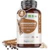 WeightWorld Ashwagandha Bio con Pepe Nero 605mg per 1 Capsula, 180 Ashwagandha Capsule Vegan per 6 Mesi, Ashwagandha Polvere Pura, Withania Somnifera Ginseng Indiano Ashwagandha con Pepe Nero Bio, Original India