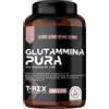 T-Rex Integratori L-Glutammina Pura | Stimola aumento GH ormone della crescita | Diminuisce fatica post allenamento | Integratore di Glutamina Amminoacido Made in Italy | 150 compresse T-Rex Integratori