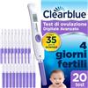Clearblue Test di Ovulazione Clearblue Digitale Avanzato. Aumenta le tue possibilità di rimanere incinta, 1 Portastick Digitale e 20 Sticks