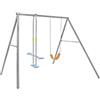 Intex 44122 - Altalena con Seggiolino e Dondolo, Acciaio, Grigio, 249x249x203 cm
