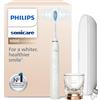 Philips Sonicare DiamondClean 9000 spazzolino elettrico con app, sensore di pressione, 4 modalità, 3 livelli di intensità, bicchiere di ricarica e custodia da viaggio, porta USB, Oro rosa, HX9911/94