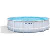 Intex 4.88m x 1.22m Chevron Prism Frame Premium Pool Set, Set-up Size: 4.88m x 1.22m (26746NP)