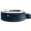 Intex 28432EX - PureSpa Vasca Idromassaggio Gonfiabile Bubble Massage, 6 posti, 170 Getti, Riscaldatore, PVC, Blu Navy, 216x71 cm