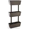 Art Plast Vaso VASI FIORIERE FIORIERE da Giardino ORTO Verticale Tortora Kit 1PZ 50x17x100H