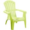 PROGARDEN Sedia Dolomiti Deck Chair, Verde