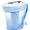 ZeroWater Caraffa Filtrante per Acqua a 5 Fasi da 2,4 L - Brocca Acqua Filtrante con Certificazione NSF - Riduce la Presenza di Piombo PFOA/PFOS e Altri Metalli Pesanti - Bianca e Blu