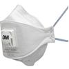 3M 9322+SP Respiratore Monouso con Valvola, FFP2 Nr D, 5 Pezzi, Bianco